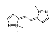 1,1-dimethyl-5-[2-(2-methylpyrazol-3-yl)ethenyl]pyrazol-1-ium Structure