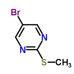 5-Bromo-2-(methylsulfanyl)pyrimidine Structure