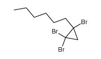1,1,2-tribromo-2-hexyl-cyclopropane Structure