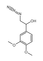 2-azido-1-(3,4-dimethoxyphenyl)ethanol结构式