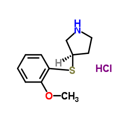 (R)-3-((2-甲氧基苯基)硫基)吡咯烷盐酸盐图片