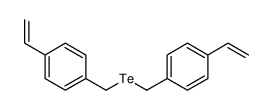 1-ethenyl-4-[(4-ethenylphenyl)methyltellanylmethyl]benzene Structure