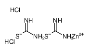 dichlorobis(thiourea-S)zinc结构式