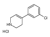 4-(3-chlorophenyl)-1,2,3,6-tetrahydropyridine,hydrochloride Structure