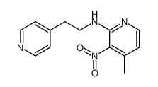 4-Methyl-3-nitro-N-[2-(4-pyridinyl)ethyl]-2-pyridinamine Structure