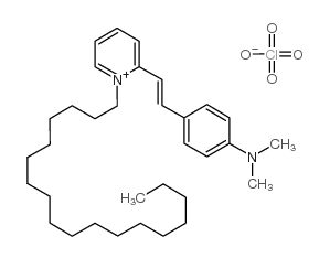 2-[4-(二甲氨基)苯乙烯基]-1-十八烷基吡啶高氯酸盐结构式
