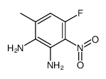 4-fluoro-6-methyl-3-nitrobenzene-1,2-diamine Structure
