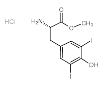 L-3,5-二碘酪氨酸甲酯盐酸盐结构式