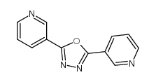 2,5-双(3-吡啶)-1,3,4-噁二唑结构式