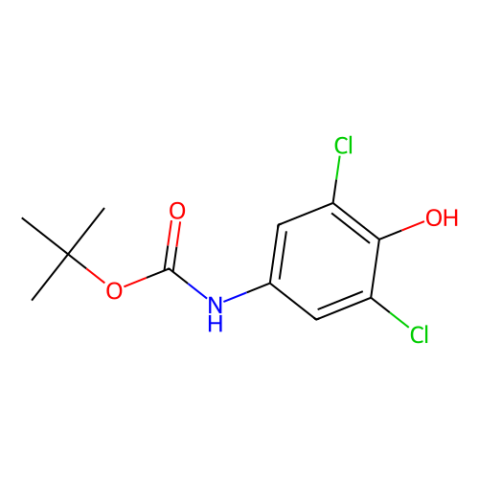 (3,5-Dichloro-4-hydroxy-phenyl)-carbamic acid tert-butyl ester Structure