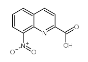8-nitroquinoline-2-carboxylic acid结构式