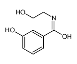 Benzamide, 3-hydroxy-N-(2-hydroxyethyl)- Structure