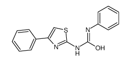 1-phenyl-3-(4-phenyl-1,3-thiazol-2-yl)urea结构式