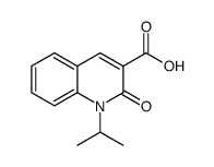 1-异丙基-2-氧代-1,2-二氢-喹啉-3-羧酸结构式