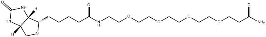 Biotin-PEG4-Amide结构式