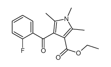 ethyl 4-(2-fluorobenzoyl)-1,2,5-trimethyl-pyrrole-3-carboxylate Structure
