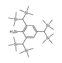 {2,4,6-tris[bis(trimethylsilyl)methyl]phenyl}silane Structure