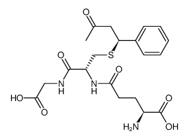 (4S)-(S-glutathionyl)-4-phenyl-2-butanone结构式