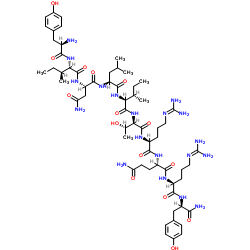 (D-Tyr27·36,D-Thr32)-Neuropeptide Y (27-36) trifluoroacetate salt Structure