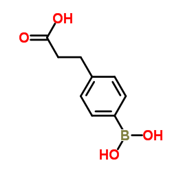 4-(2-羧基乙基)苯硼酸结构式