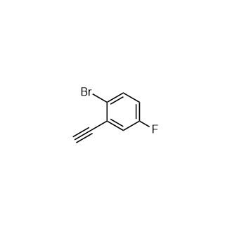 1-溴-2-乙炔基-4-氟苯结构式