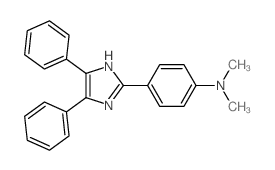 Benzenamine,4-(4,5-diphenyl-1H-imidazol-2-yl)-N,N-dimethyl- Structure