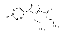 1-(4-氯苯基)-5-丙基-1H-吡唑-4-羧酸乙酯结构式