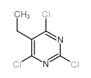 2,4,6-三氯-5-乙基嘧啶结构式
