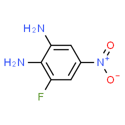 3-氟-5-硝基苯-1,2-二胺结构式