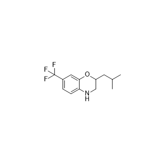 2-异丁基-7-(三氟甲基)-3,4-二氢-2H-苯并[b][1,4]噁嗪结构式