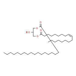 1-Stearoyl-3-Oleoyl-rac-glycerol结构式