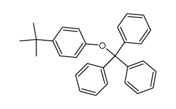 ((4-(tert-butyl)phenoxy)methanetriyl)tribenzene结构式