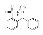 Benzenesulfonamide,2-benzoyl-N-methyl- Structure