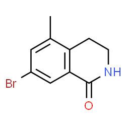 7-溴-5-甲基-3,4-二氢异喹啉-1(2H)-酮结构式