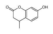 7-hydroxy-4-methyl-3,4-dihydrochromen-2-one Structure