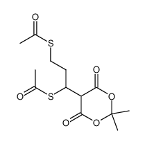 S,S'-(1-(2,2-dimethyl-4,6-dioxo-1,3-dioxan-5-yl)propane-1,3-diyl) diethanethioate结构式
