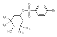 1-Piperidinyloxy, 4-[[ (4-bromophenyl)sulfonyl]oxy]-2,2,6, 6-tetramethyl- Structure