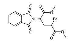 Dimethyl ester of 4-bromo-N-phthalyl-L-glutamic acid Structure