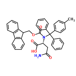 N2-[(9H-Fluoren-9-ylmethoxy)carbonyl]-N2-[(4-methylphenyl)(diphenyl)methyl]-D-asparagine Structure