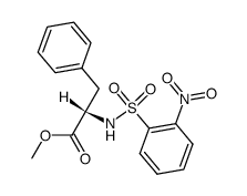 N-(2-nitrophenyl)sulfonyl-L-Phe-OMe Structure