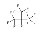 tetrafluoro(1,1,1,2,3,3,3-heptafluoropropan-2-yl)-λ5-phosphane结构式