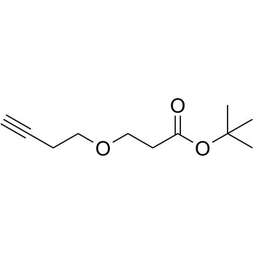 Alkyne-ethyl-PEG1-Boc结构式