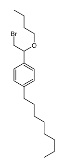 [α-(Bromomethyl)-p-octylbenzyl]butyl ether结构式