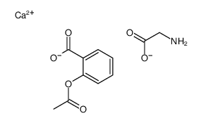 calcium,2-acetyloxybenzoate,2-aminoacetate结构式