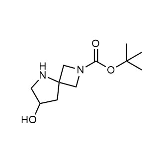 7-羟基-2,5-二氮杂螺[3.4]辛烷-2-羧酸叔丁酯结构式
