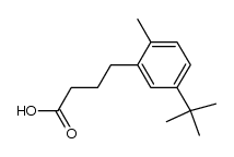4-(5-tert-butyl-2-methyl-phenyl)-butyric acid Structure