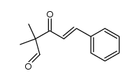 (E)-2,2-dimethyl-3-oxo-5-phenylpent-4-enal Structure