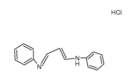 Phenyl[(3-phenylamino)-2-propenylidene]ammonium chloride结构式