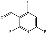 2,6-二氟-4-碘-3-吡啶甲醛结构式