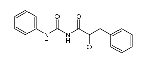 N-(2-hydroxy-3-phenyl-propionyl)-N'-phenyl-urea结构式